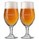 Father's Day beer glass on foot - set of 2