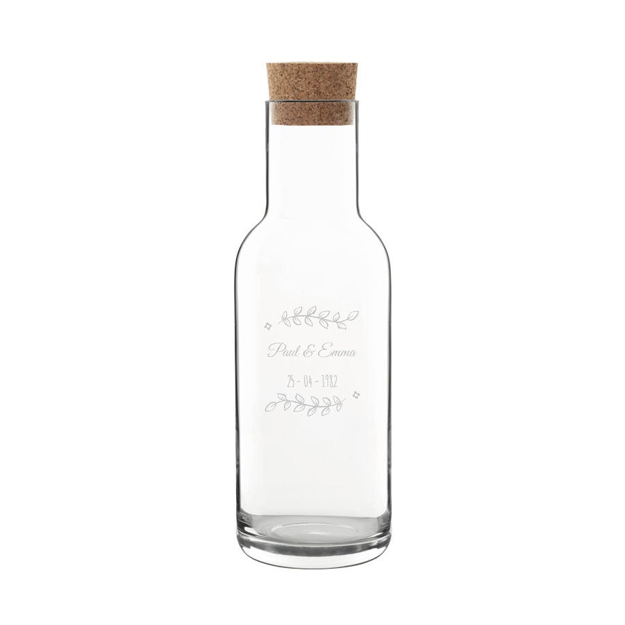 Carafe personnalisée avec bouchon
