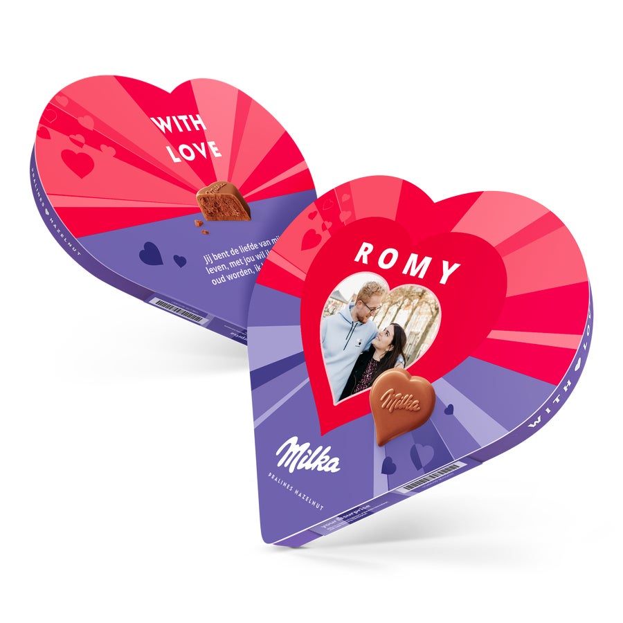 Milka hart met naam en foto Milka hart met naam en foto