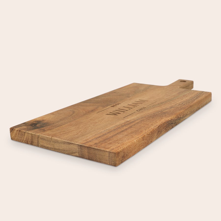 Personalised wooden serving platter Personalised wooden serving platter