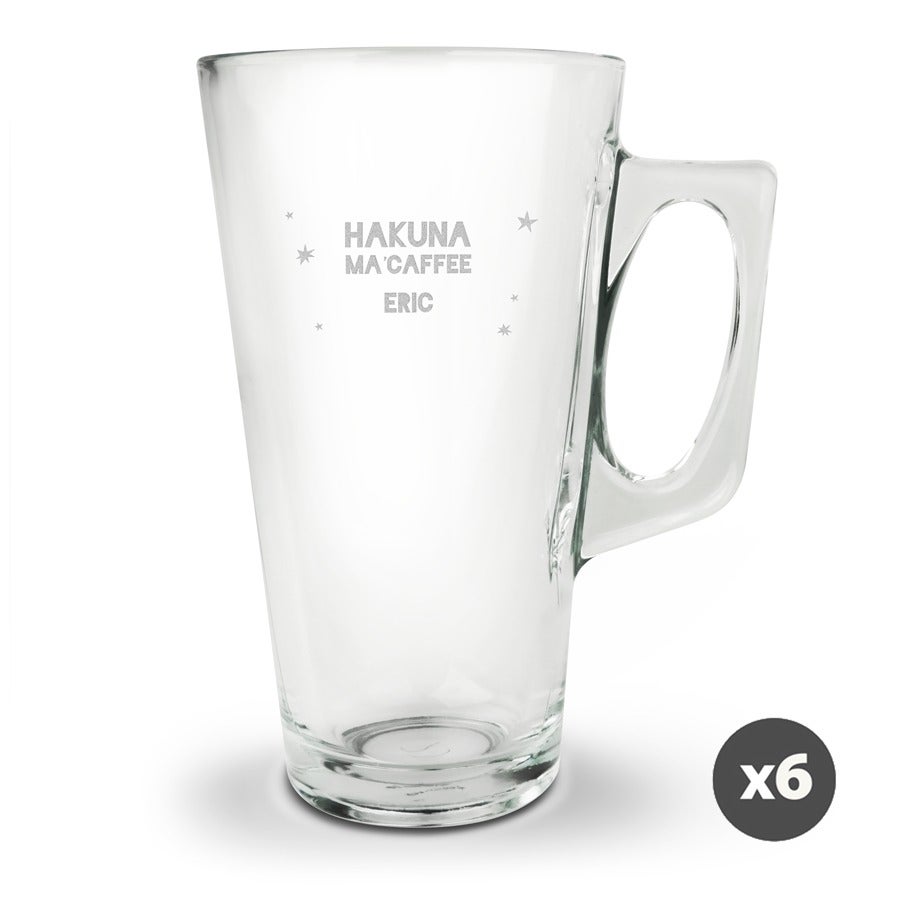 Latte macchiato glass