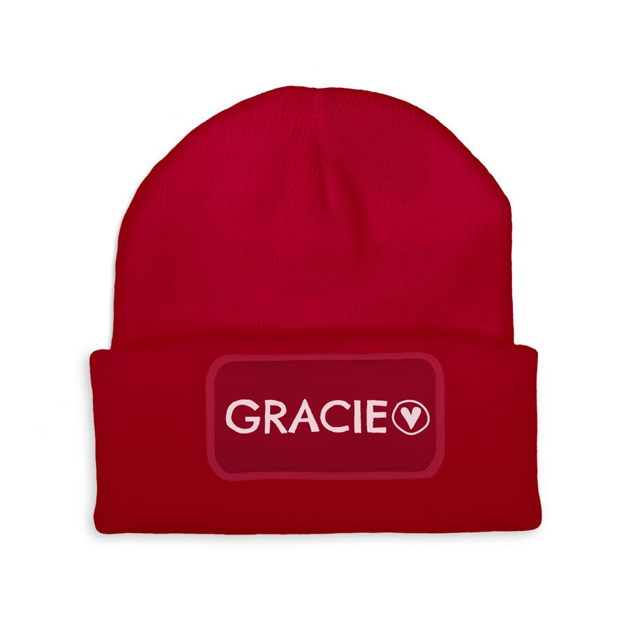 Personalised beanie - Red