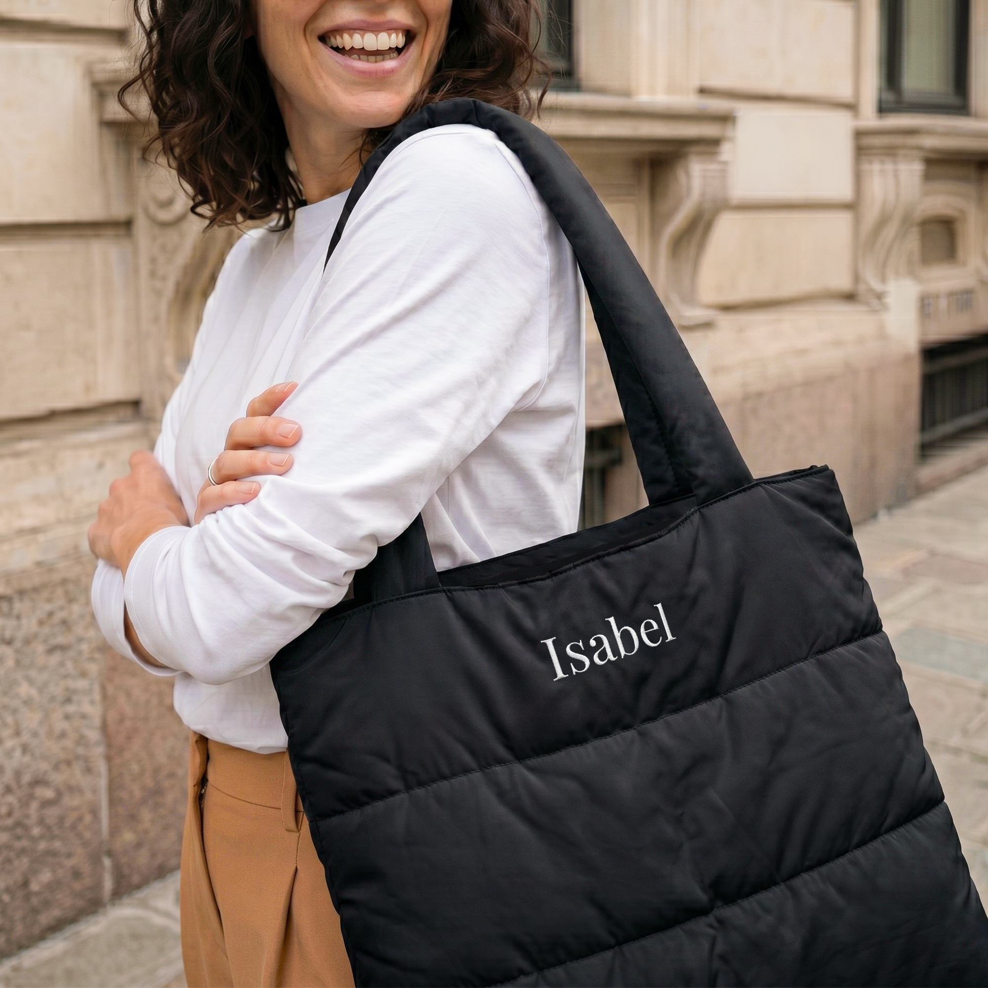 Bolso de compras acolchado