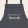 Personalised Kitchen Apron - Grey Personalised Kitchen Apron - Grey