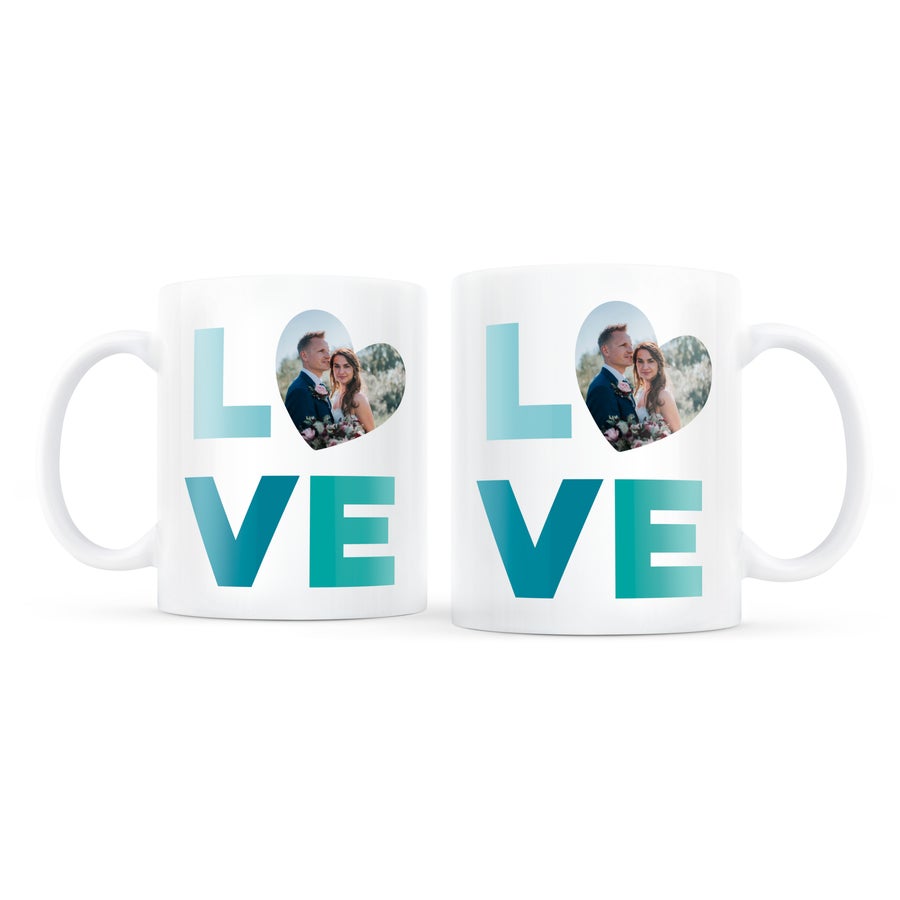 Personalised Mug Set - Love Personalised Mug Set - Love