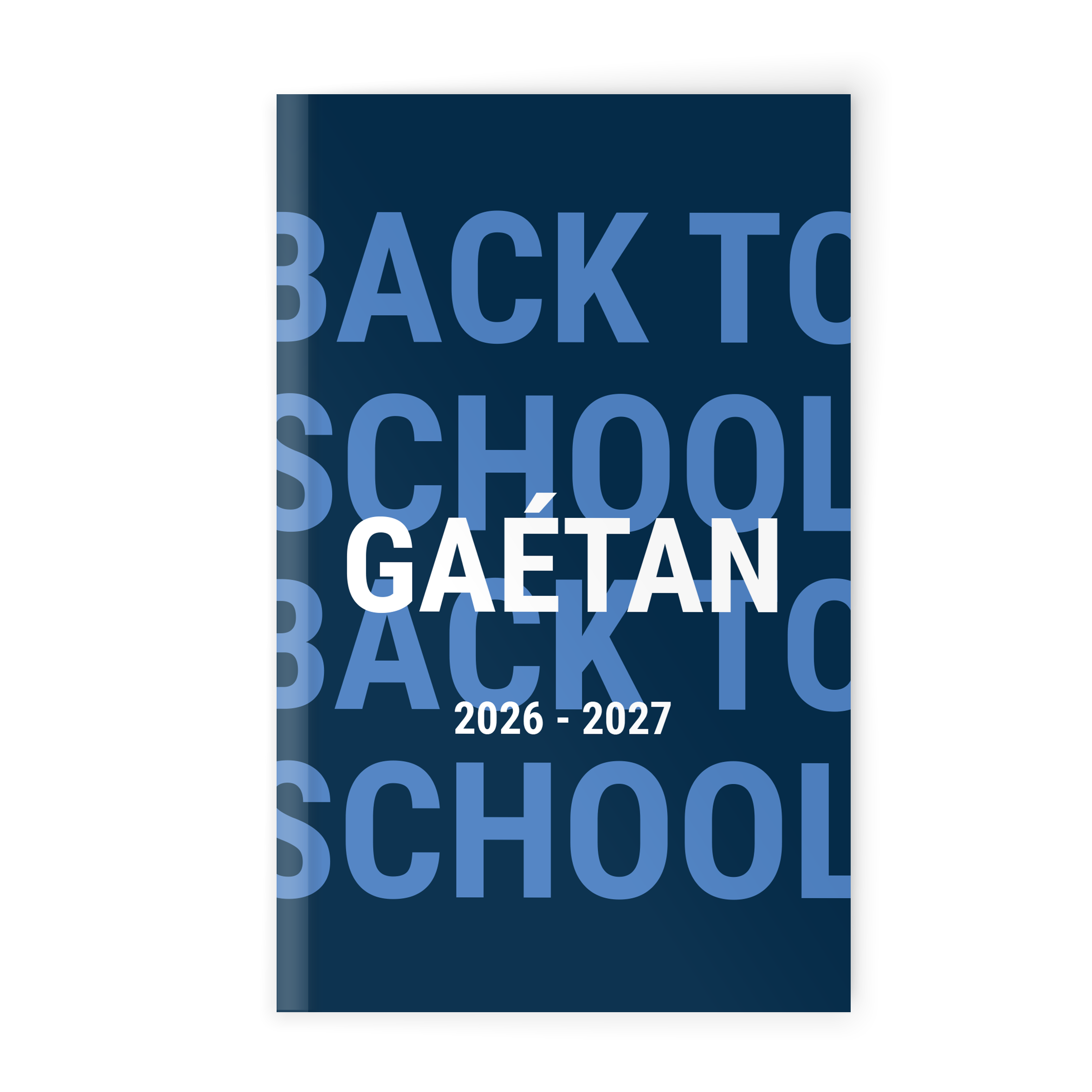 Agenda scolaire personnalisé 2026-2027