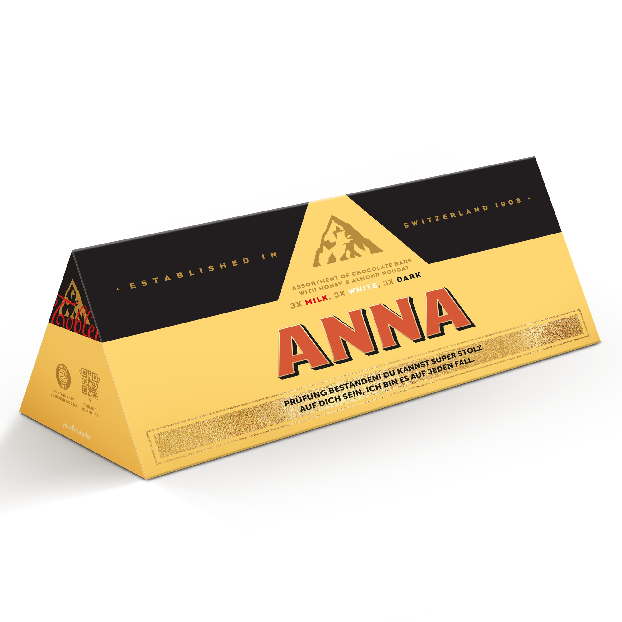 Toblerone mit Namen