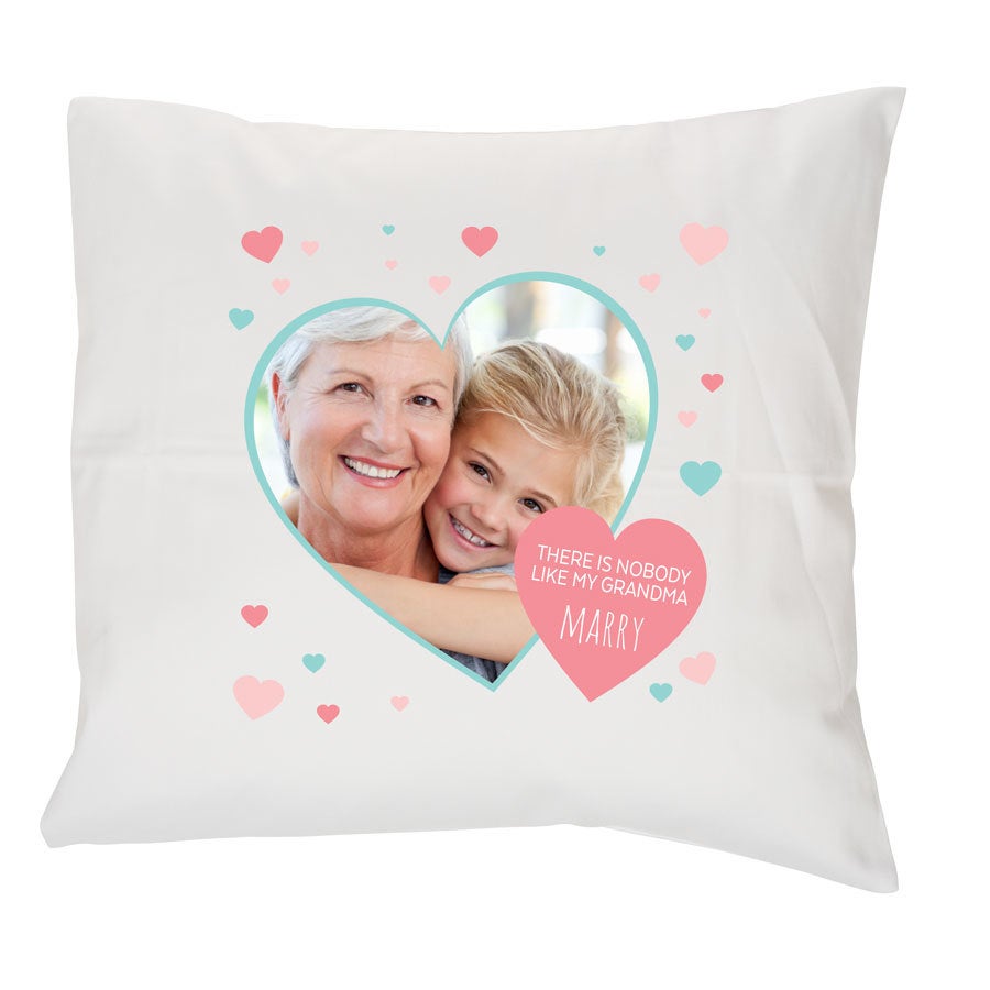 Personalised cushion - Grandma - White - 40 x 40 cm