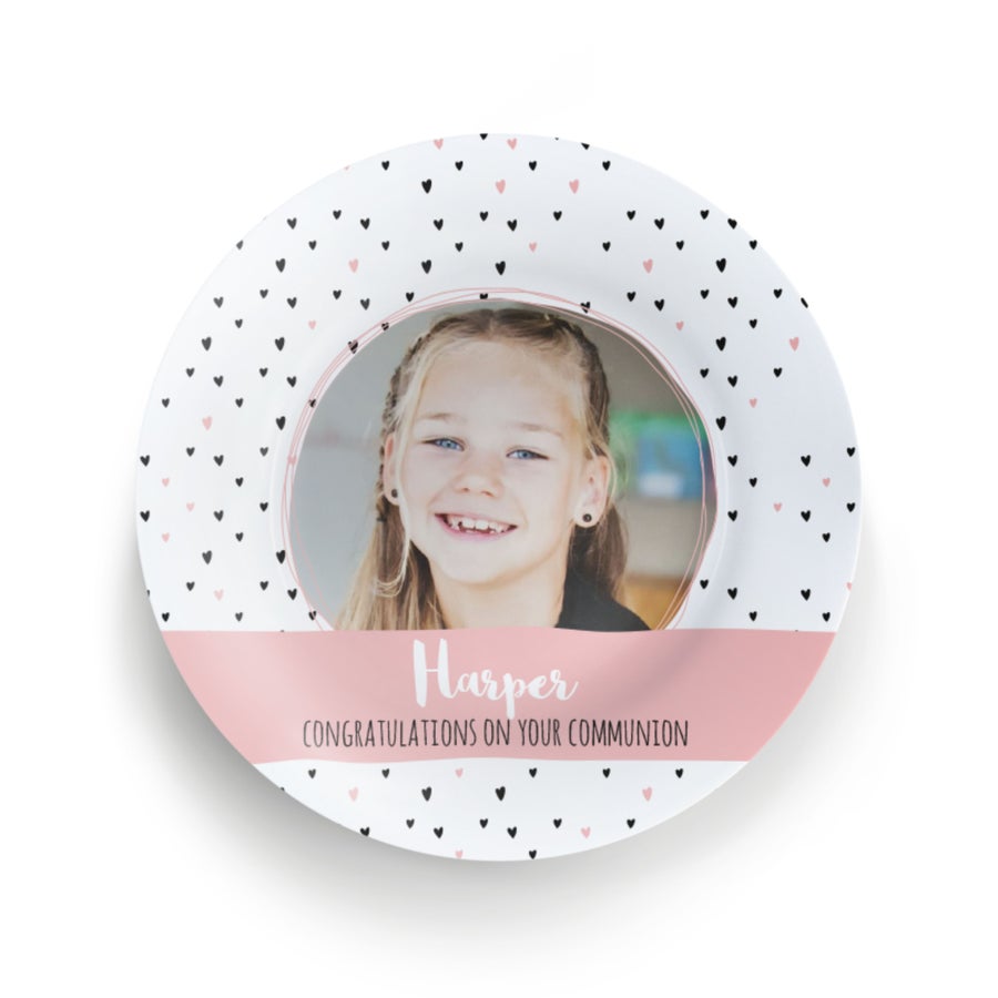 Personalised plate - Communion Personalised plate - Communion