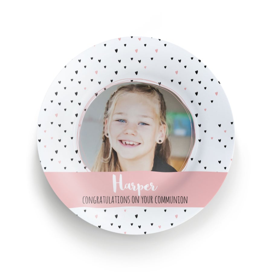 Personalised plate - Communion