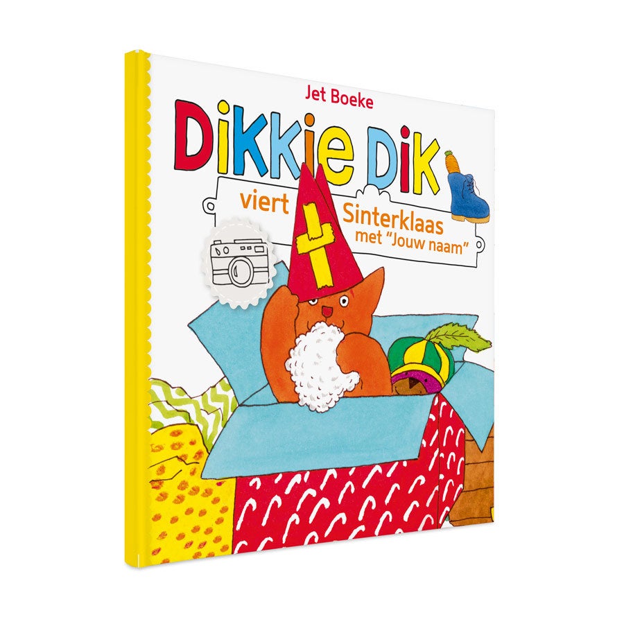 Boek met naam en foto - Dikkie Dik viert Sinterklaas - Softcover