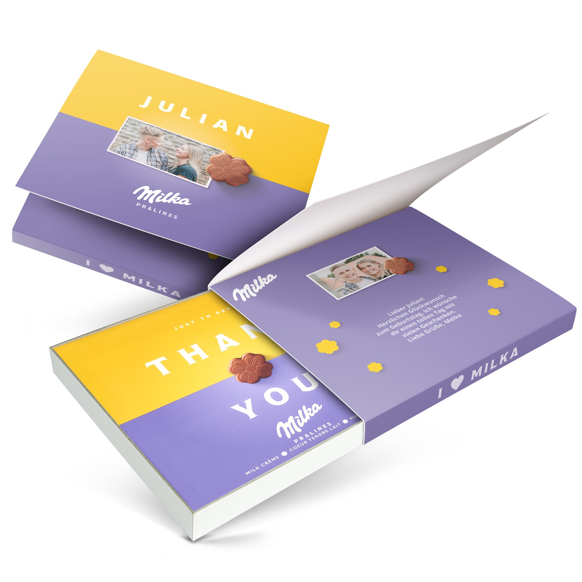Milka personalisieren Danke 110 Gramm  - Onlineshop YourSurprise