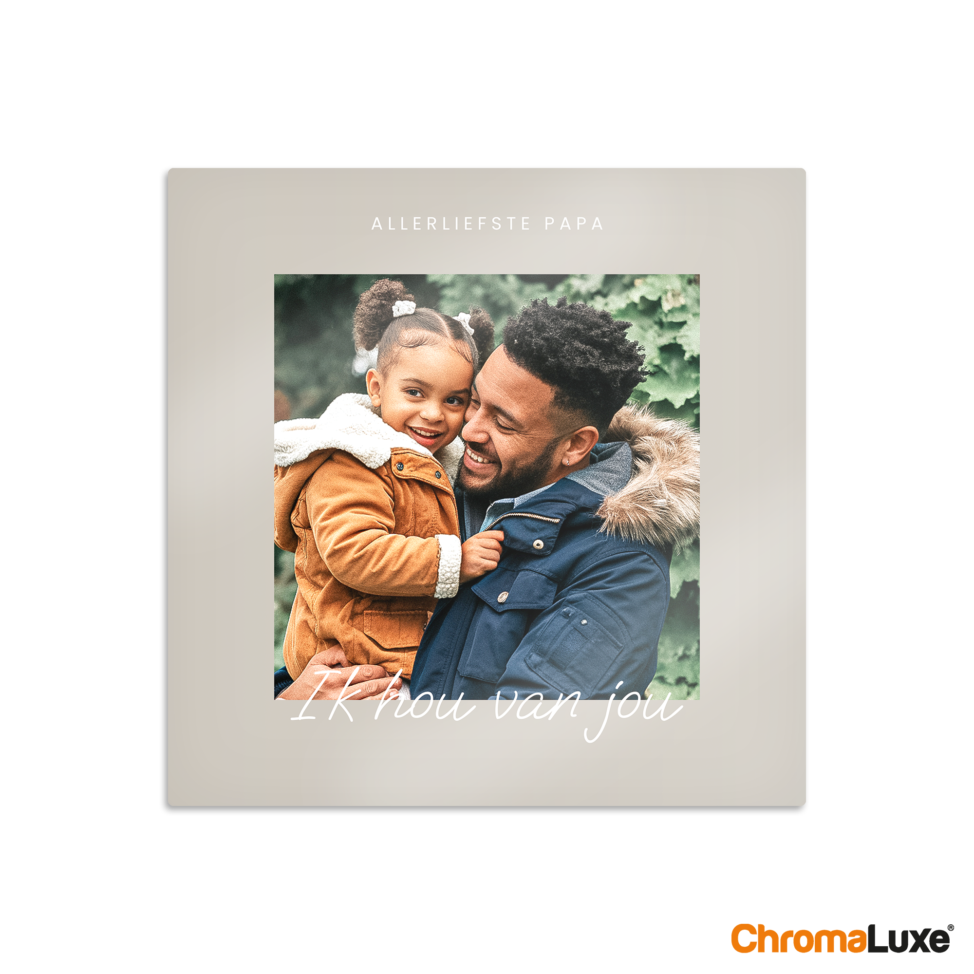 Foto collage op aluminium