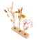 Flores secas con soporte de madera personalizado