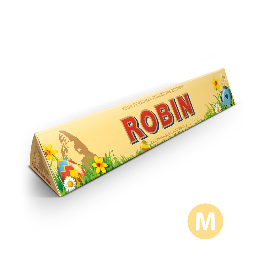 Personlig Toblerone sjokolade - Påske - Stor Personlig Toblerone sjokolade - Påske - Stor