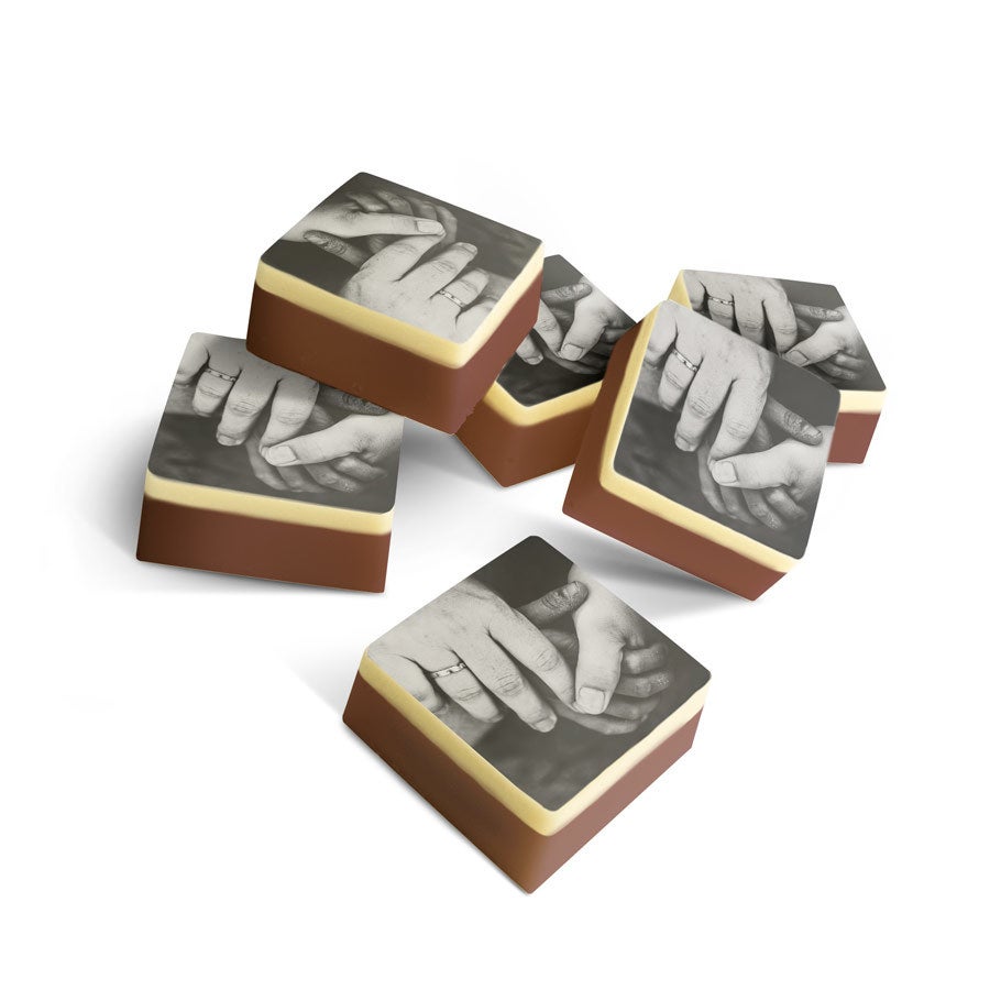 Chocolade bonbons met foto