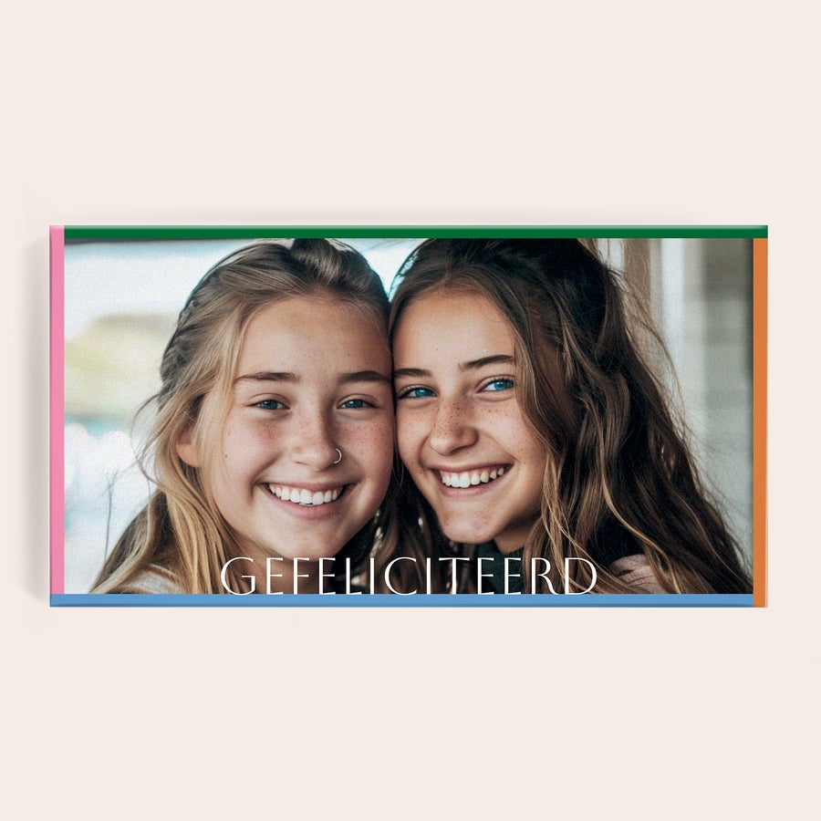 Gepersonaliseerde kinder chocolade Gepersonaliseerde kinder chocolade