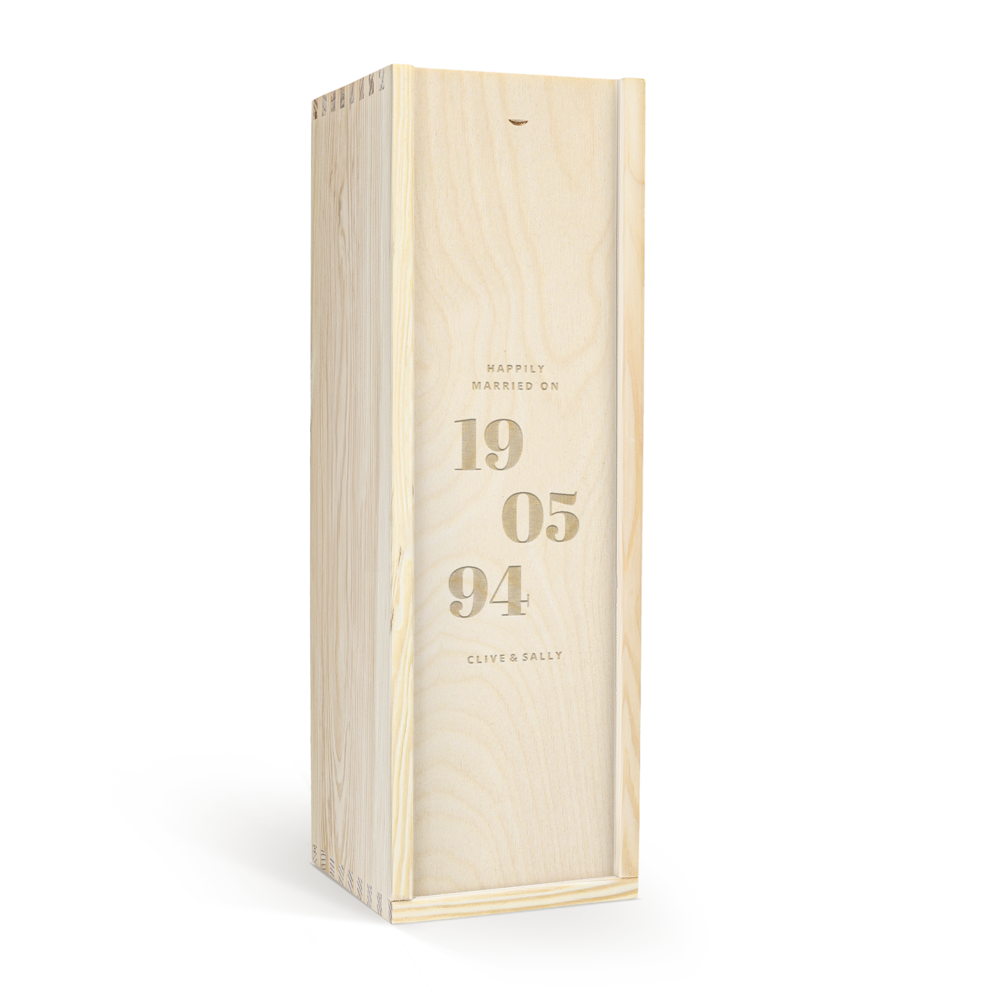 Personalised brandy gift - Joseph Guy - Engraved wooden case