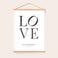 Personalised poster with hanger Personalised poster with hanger
