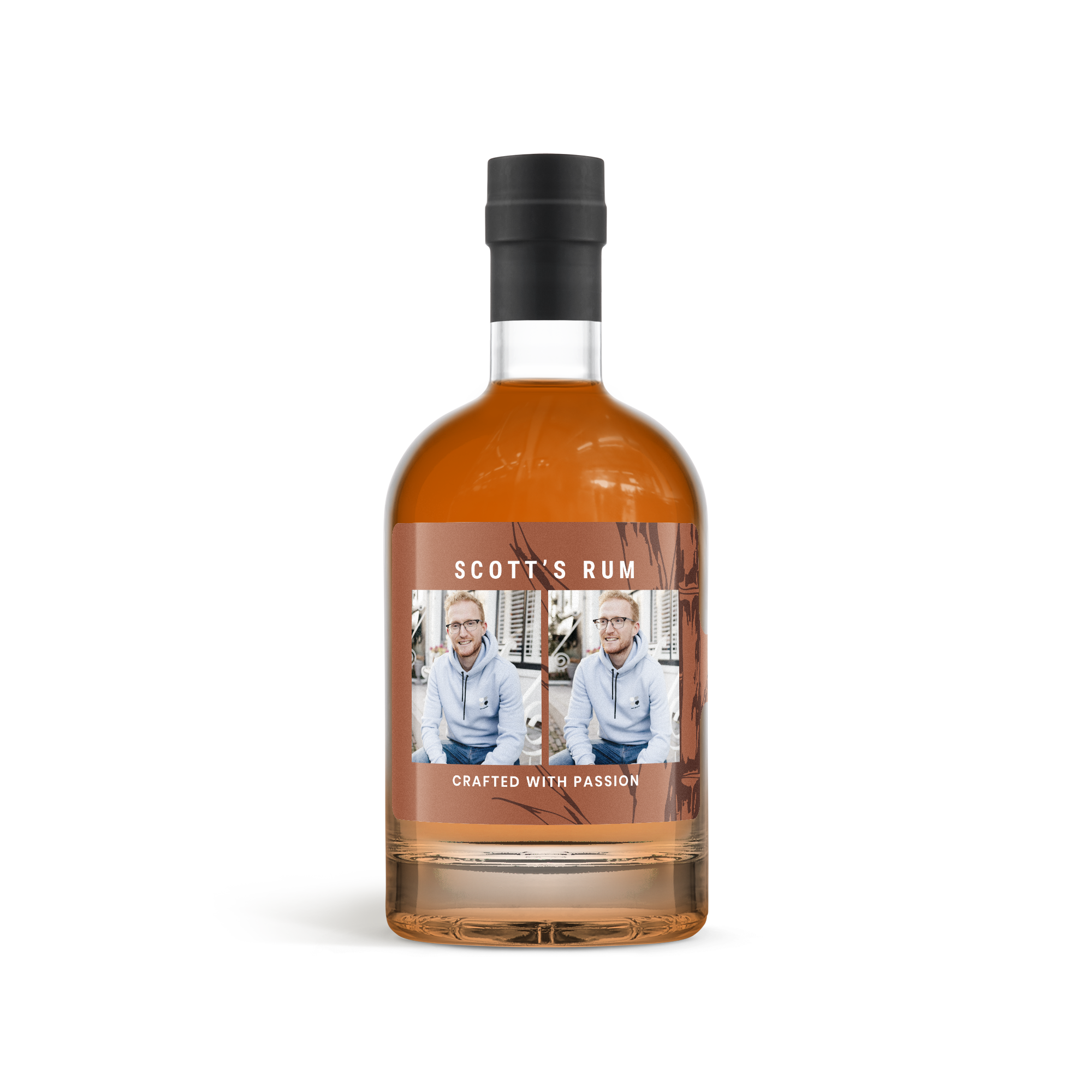 Rum escuro personalizado