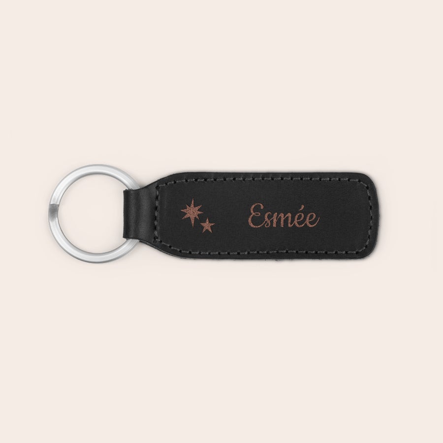 Sleutelhanger leer personaliseren Sleutelhanger leer personaliseren