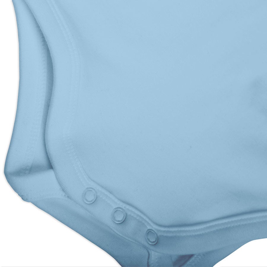 Baby onesie - kort erme - Baby blå - 50/56