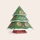 Personalisierter Weihnachtsbaum aus Papier Basteln Personalisierter Weihnachtsbaum aus Papier Basteln