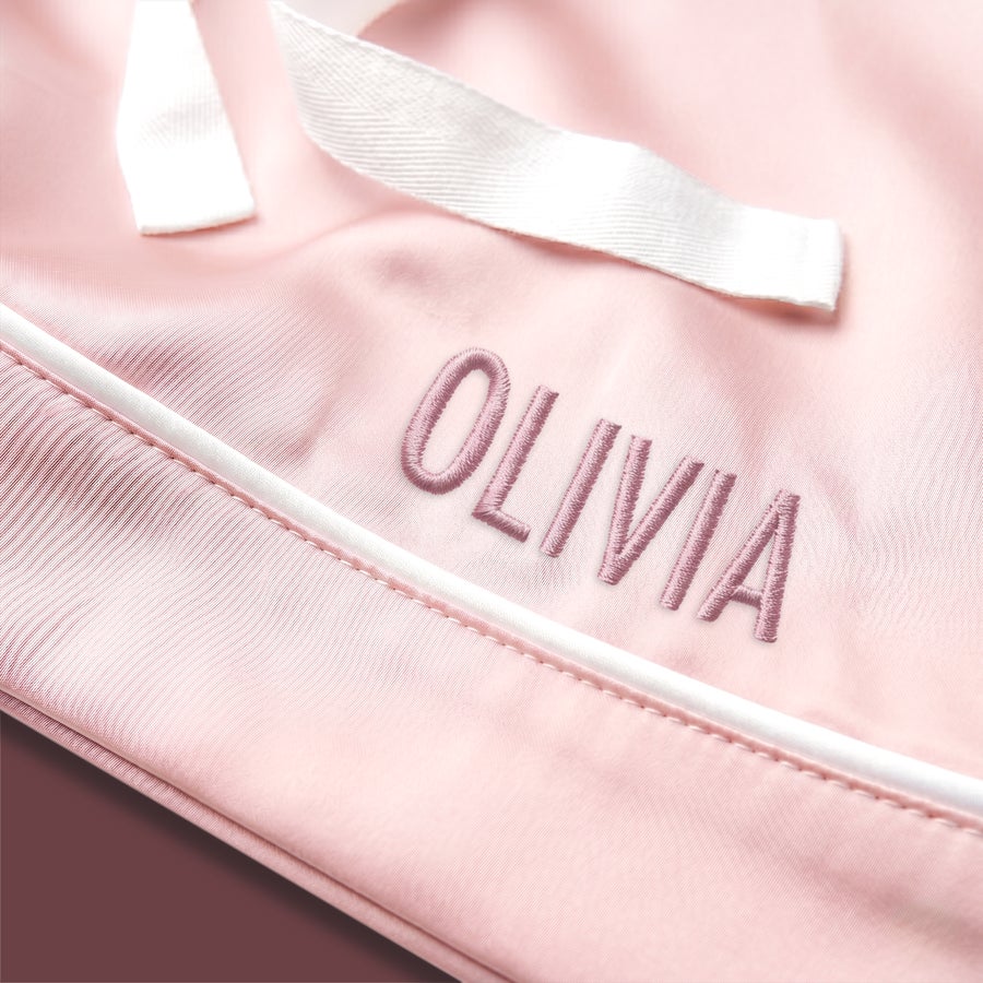 Check Personalised Pyjamas Personalised Women's Satin Pyjamas | Custom Embroidered