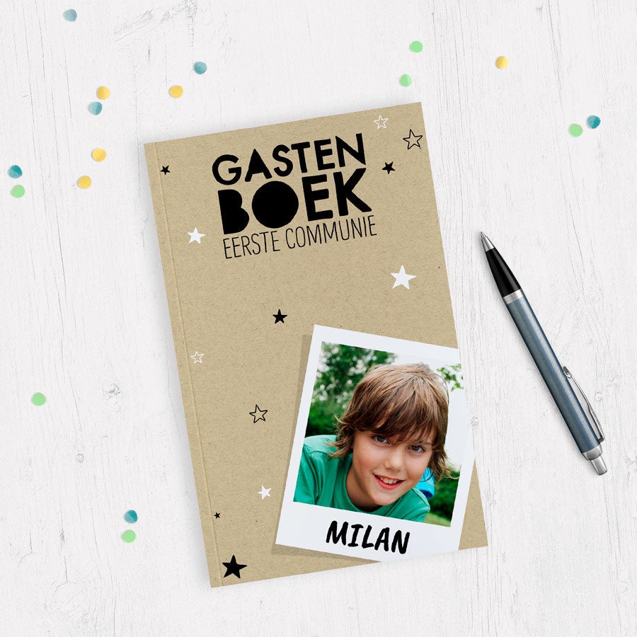 Communie gastenboek bedrukken
