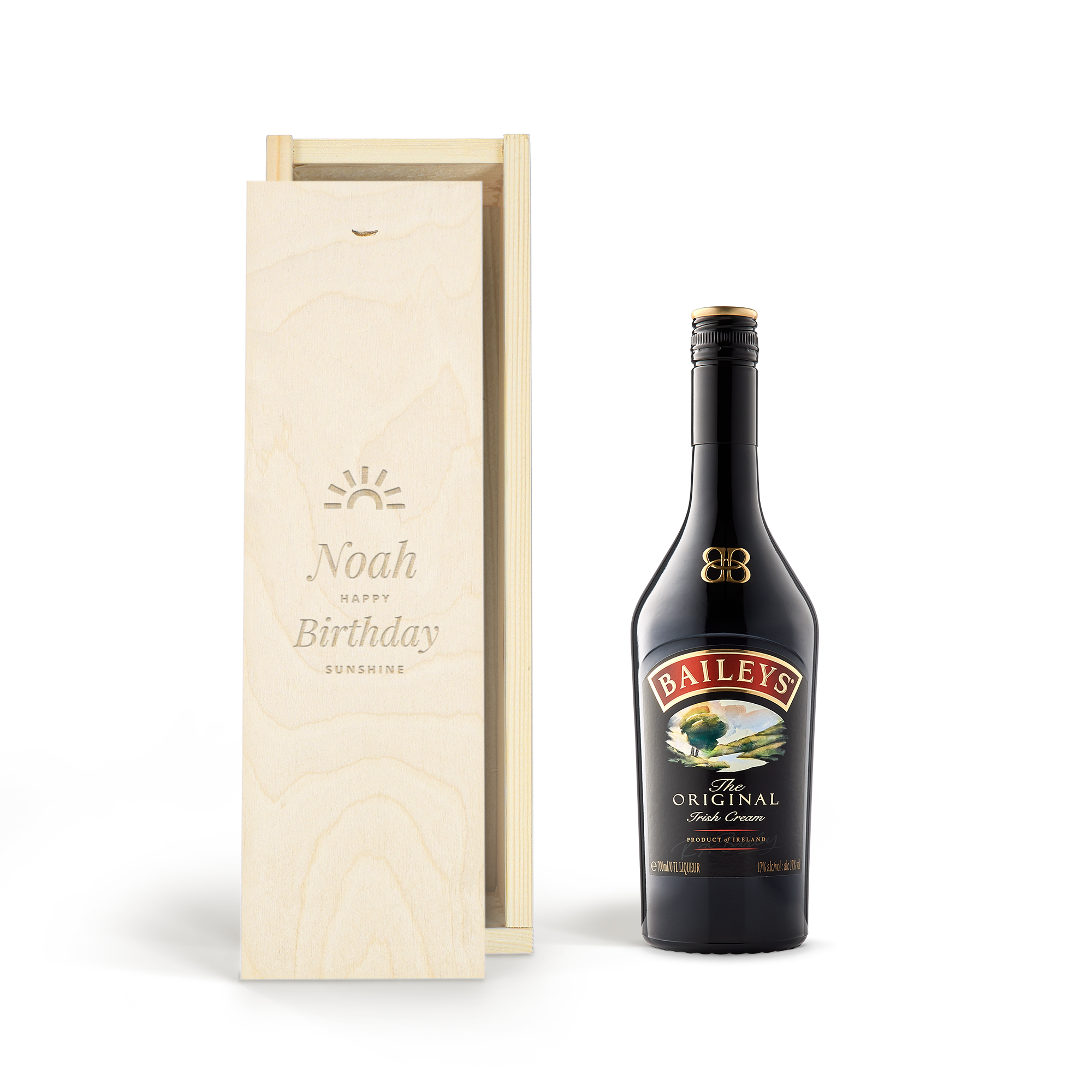 Coffret liqueur personnalisé - Liqueur Baileys Original