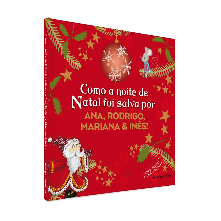 Livro infantil personalizado - Salvando o Natal