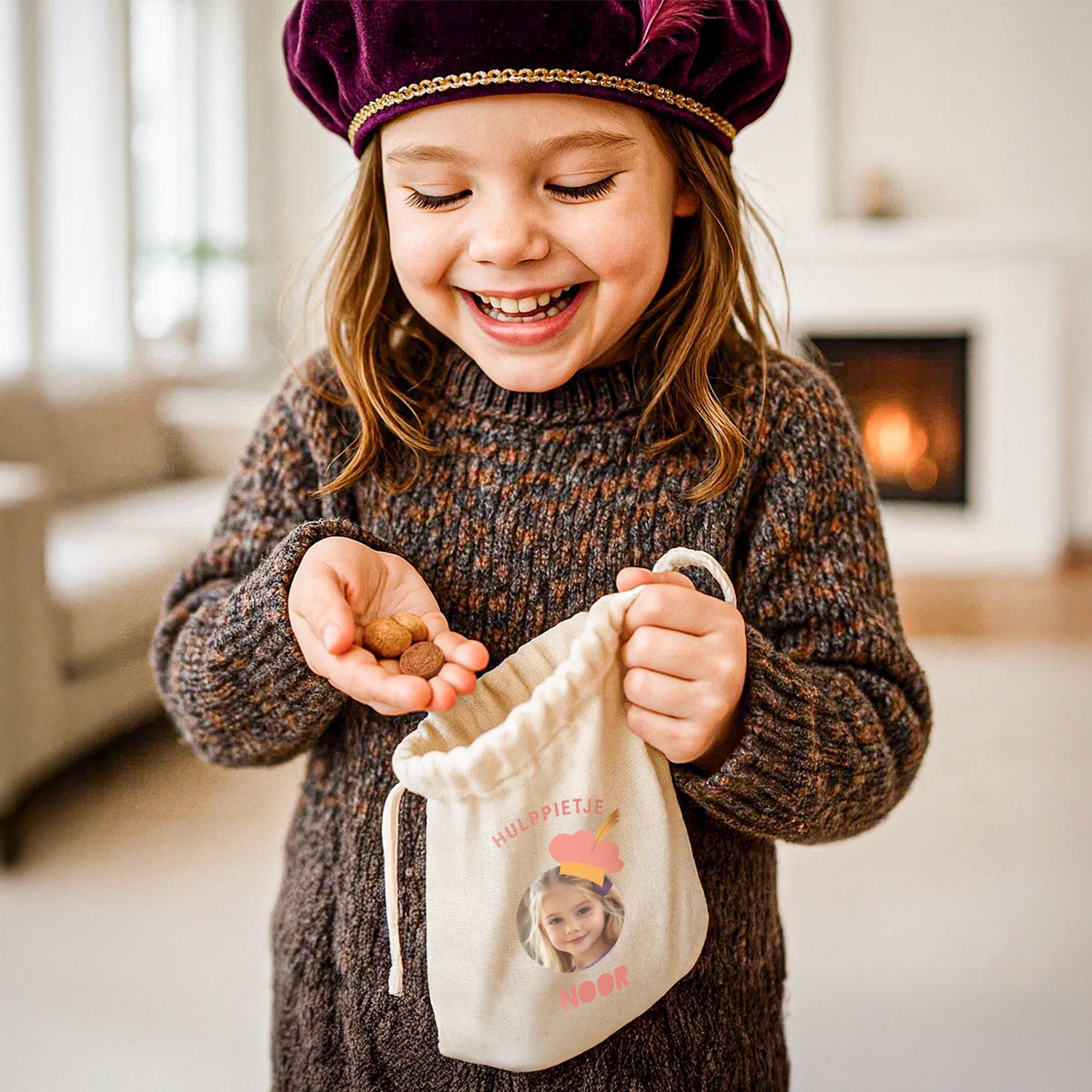 Pepernotenzakje bedrukken - 20 cm