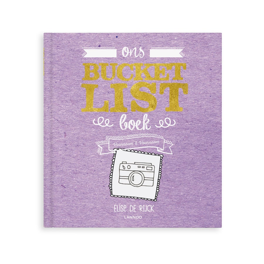 Het Bucketlist boek voor opa's met namen en foto's (Hardcover)
