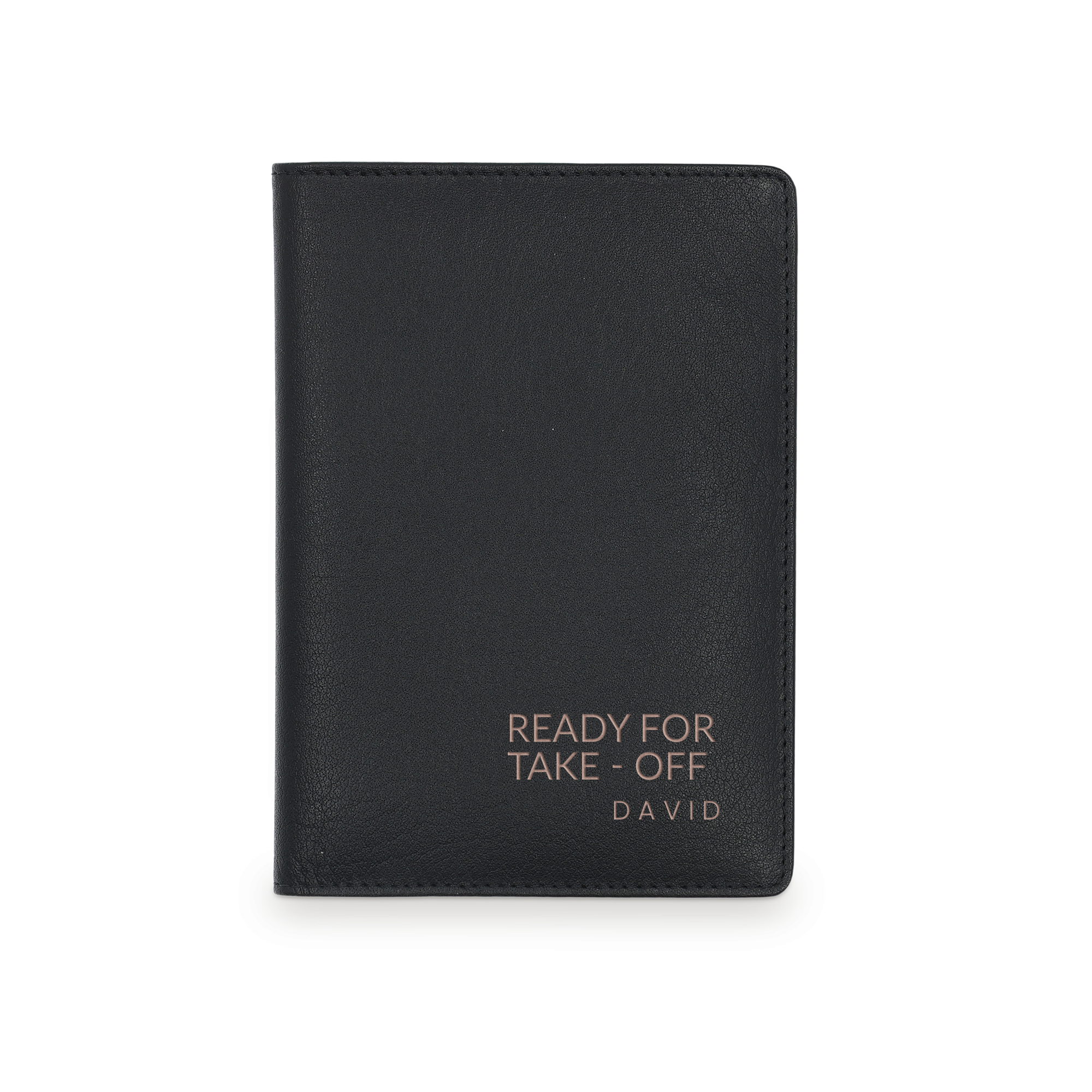 Funda de pasaporte personalizada - Negro