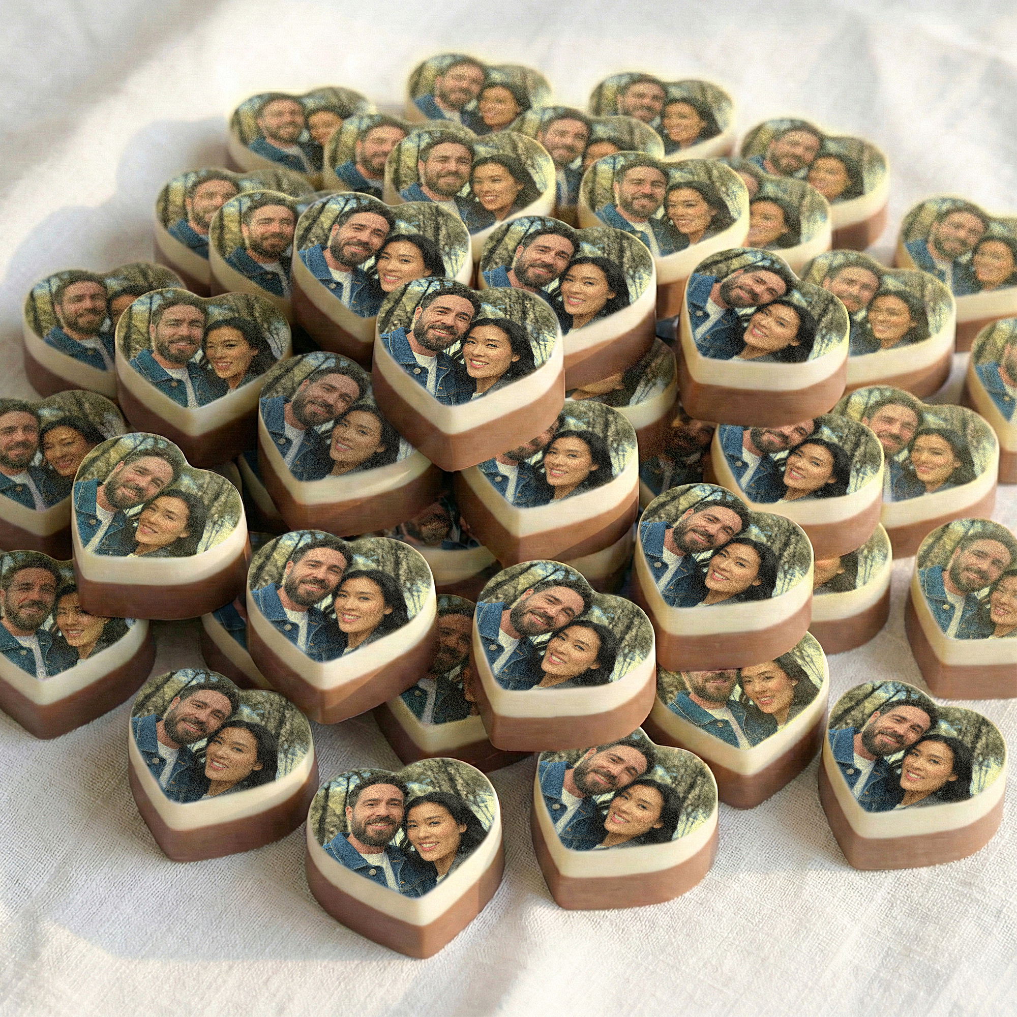Chokolade hjerter med billede