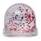 Personalised snow globe - Hearts