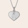 Collier cœur gravé Collier cœur gravé