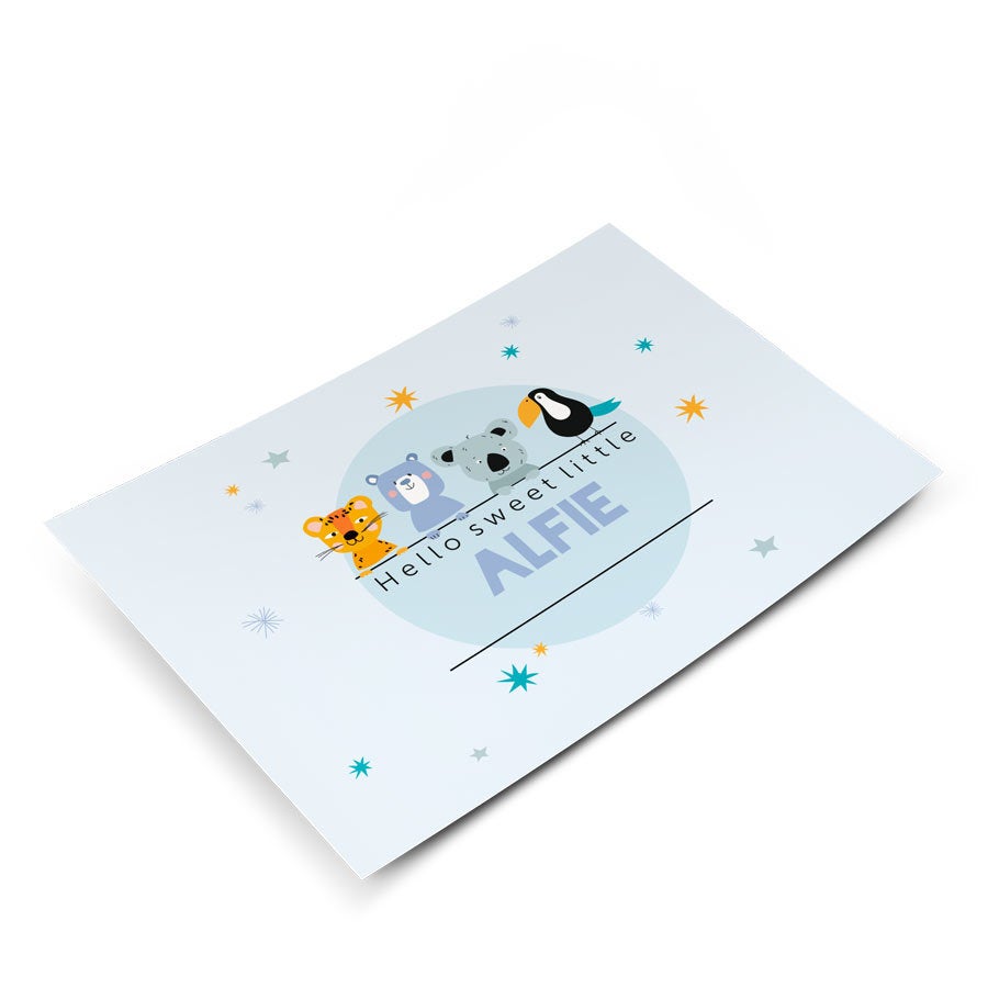 Poczt�wka - Narodziny - Pozioma