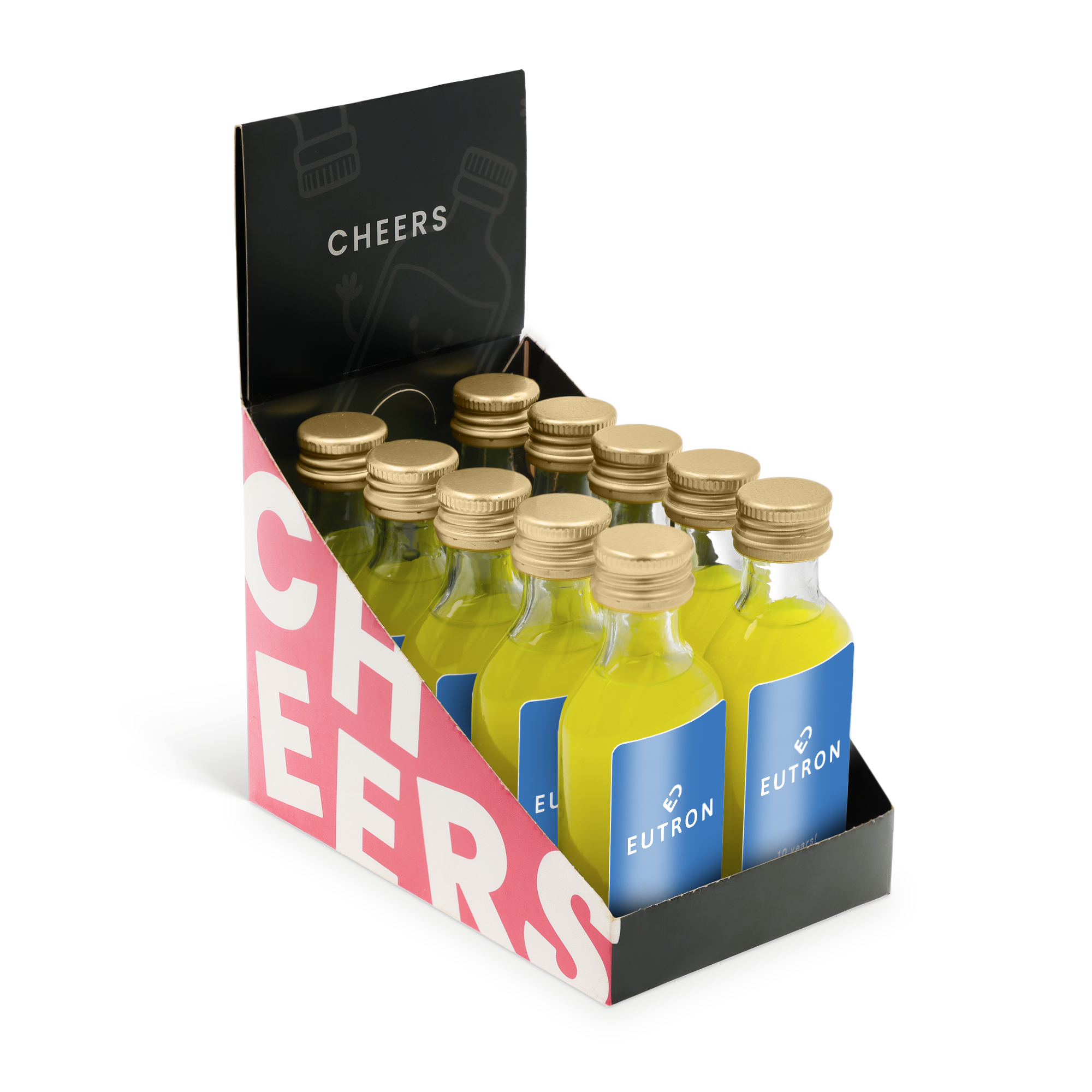 Personalisiertes Mini-Alkoholflaschen-Set