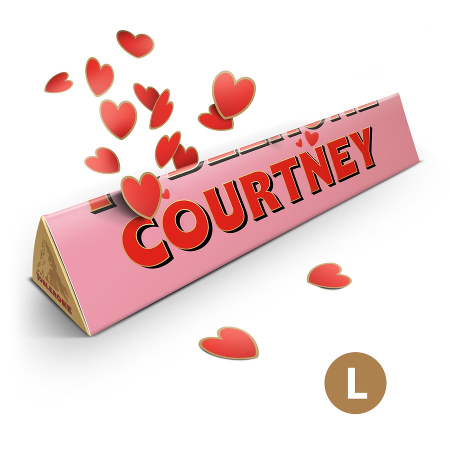 Personalised Toblerone Chocolate Bar - Love Personalised Toblerone Chocolate Bar - Love