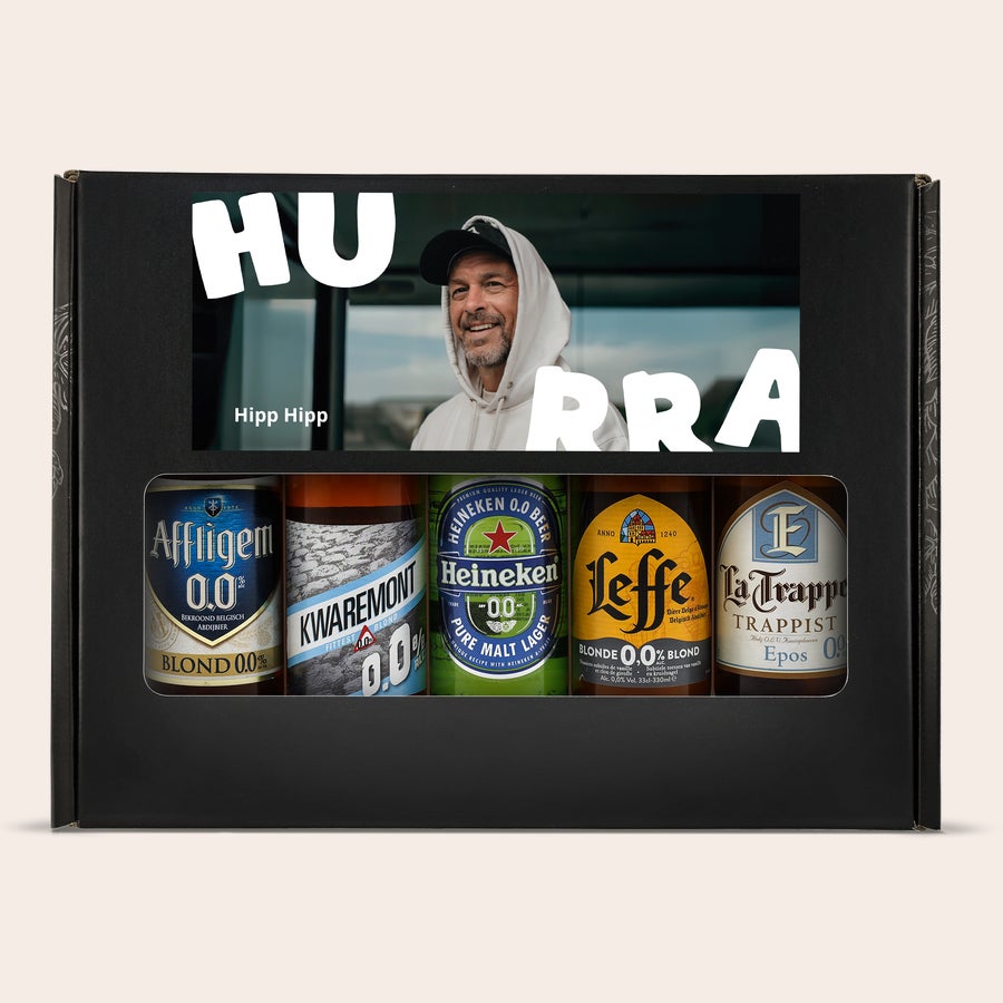 Personliga Öl presentset Personligt ölpresentset - Alkoholfritt med eget foto och hälsning