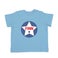 Baby shirt bedrukken - Korte mouw - Babyblauw - 50/56