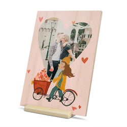 une carte en bois