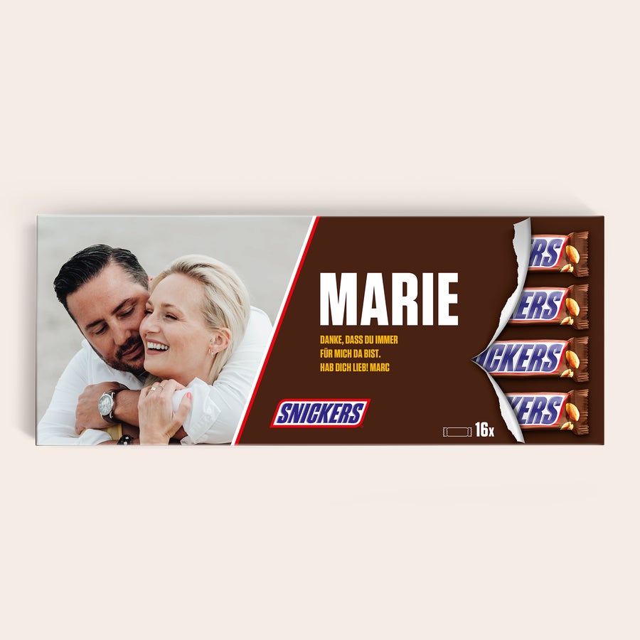 XXL Snickers personalisieren XXL Snickers personalisieren