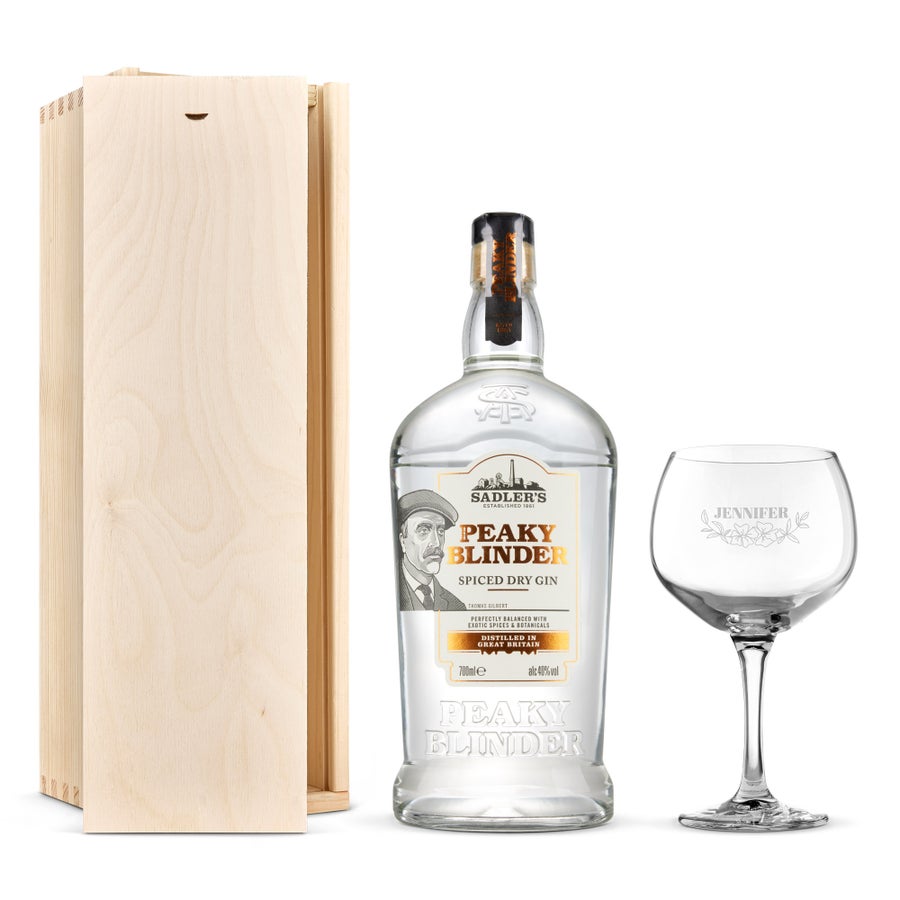Ginpakket - Peaky Blinders - Met gegraveerd glas Ginpakket - Peaky Blinders - Met gegraveerd glas