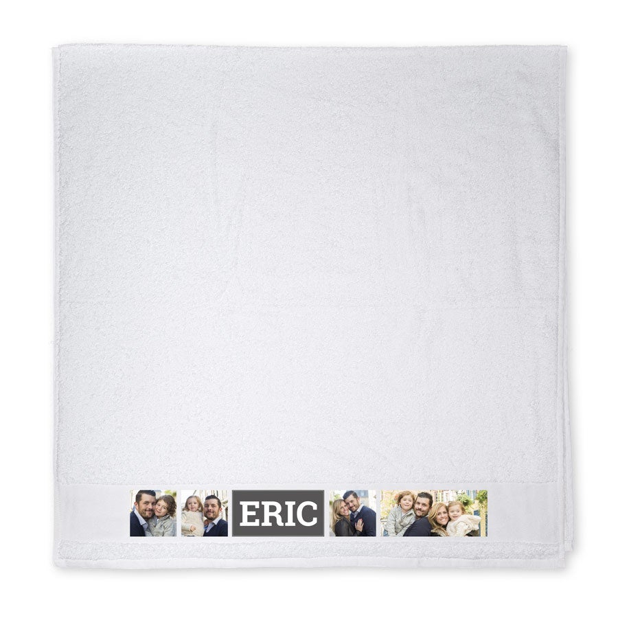 Serviette de bain personnalisé photo