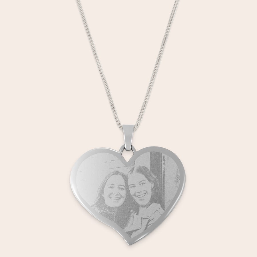 Engraved heart necklace large Engraved heart necklace large