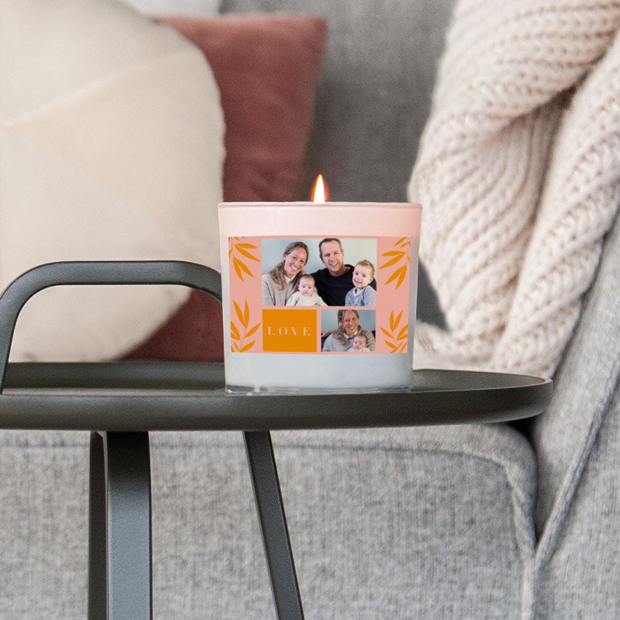 Kerze im Glas - Muttertag - 8 x 9 x 9 cm