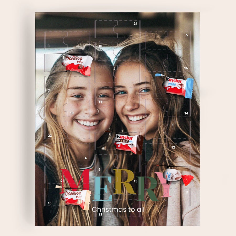 Personalizowany kalendarz adwentowy Kinder Chocolate Personalizowany kalendarz adwentowy Kinder Chocolate