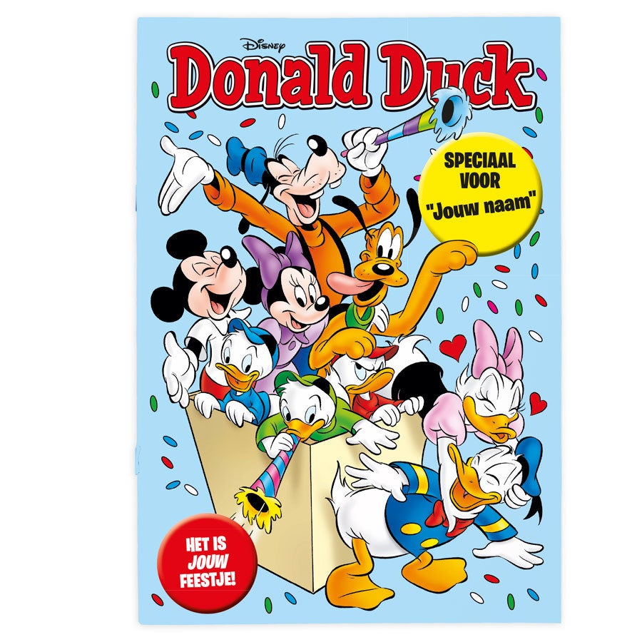 Donald Duck met naam en foto - Feest - Tijdschrift